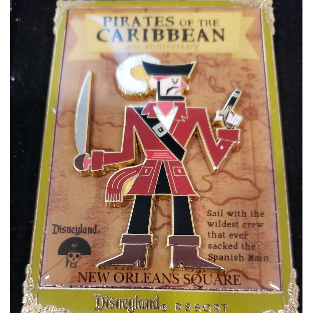 Disney Pin‎ Pirates of the Caribbean JUMBO Poster 40th Anniversary LE 750 52475